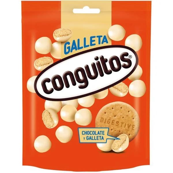 Galleta de chocolate blanco CONGUITOS, doypack 120 g - 0.12 kg - Imagen del producto en Findit