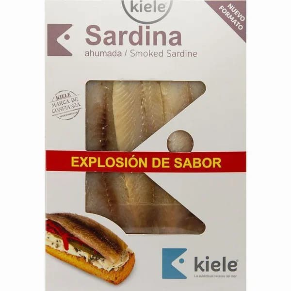 Sardina ahumada KIELE, bandeja 70 g - 1 ud - Imagen del producto en Findit