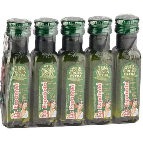 Aceite de oliva virgen extra monodosis LA ESPAÑOLA, pack 5x20 ml - 0.1 l - Imagen del producto en Findit