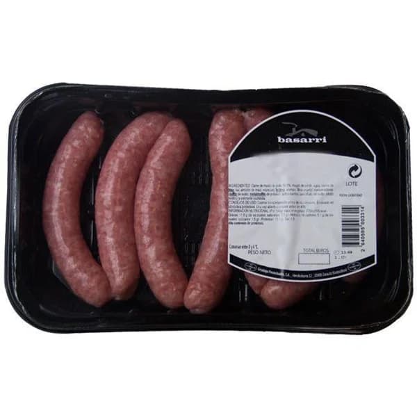 Longaniza de cerdo BASARRI, bandeja aprox. 350 g - 1 ud - Imagen del producto en Findit