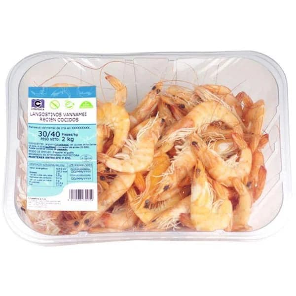Langostino cocido 30-40, bandeja 2,5 kg - 1 ud - Imagen del producto en Findit
