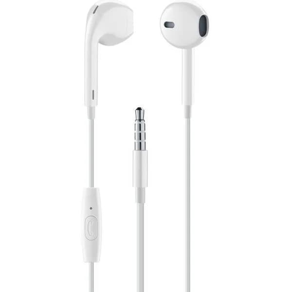Auriculares de botón blancos con micro, Music Sound CELLULAR LINE - 1 ud - Imagen del producto en Findit