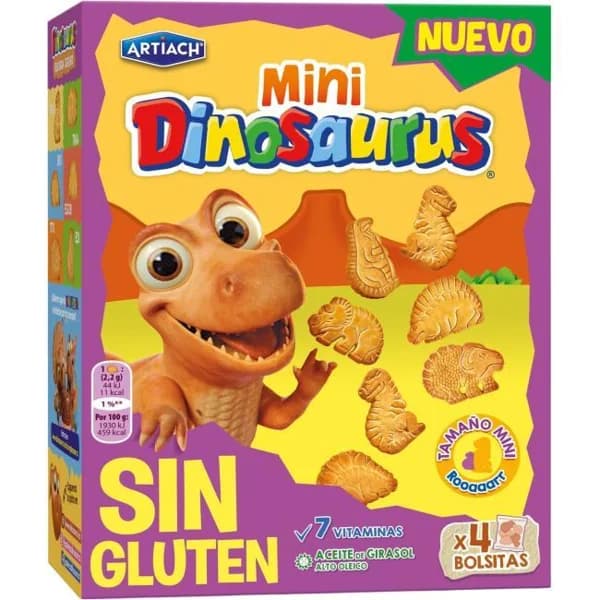 Galleta mini dinos sin gluten ARTIACH, caja 160 g - 0.16 kg - Imagen del producto en Findit