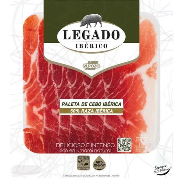 Paleta de cebo ibérica LEGADO IBÉRICO, sobre 70 g - 0.06 kg - Imagen del producto en Findit