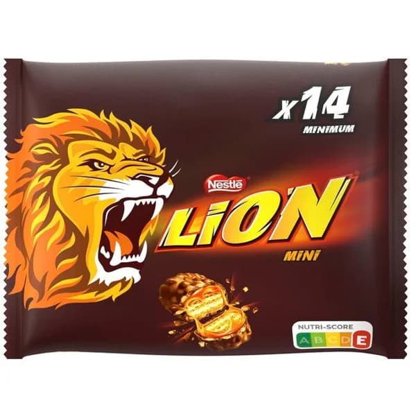 Barrita mini de chocolate y caramelo LION, paquete 270 g - 0.27 kg - Imagen del producto en Findit