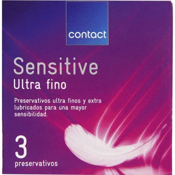 Preservativo ultra fino CONTACT, caja 3 uds - 3 ud - Imagen del producto en Findit