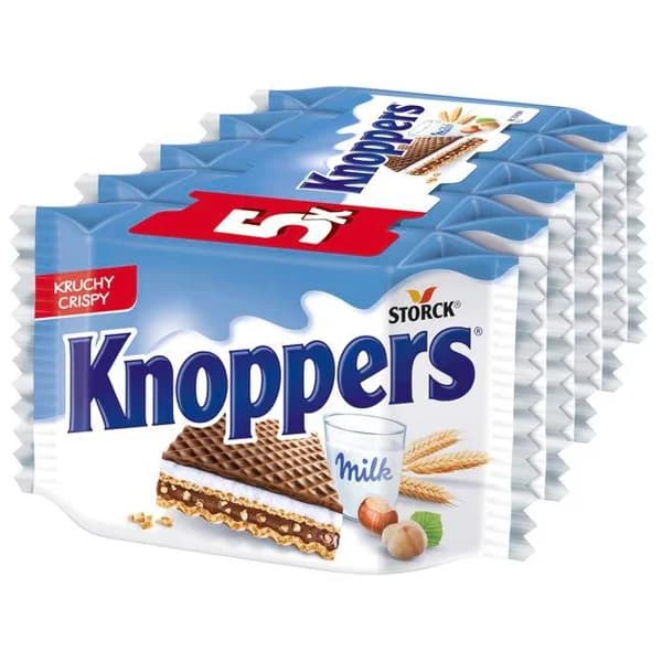 Snack Storck KNOPPERS, pack 5x25 g - 0.13 kg - Imagen del producto en Findit