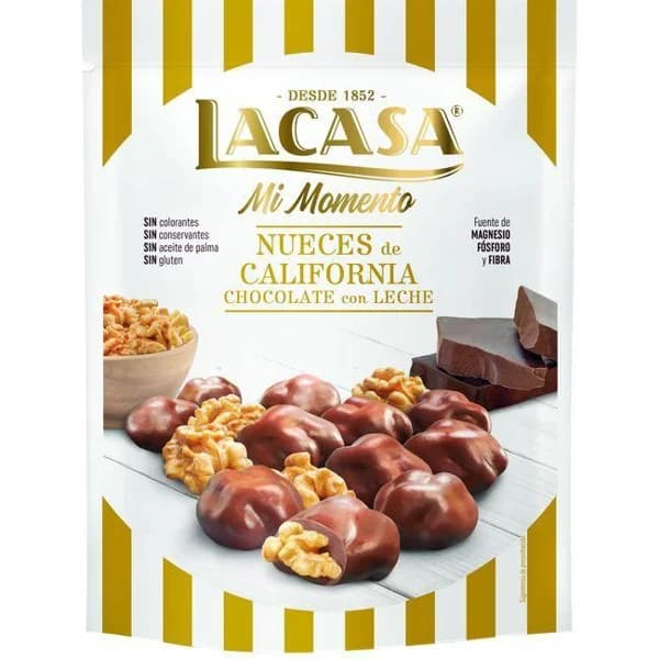 Mi momento nuez chocolate con leche LACASA, doypack 115 g - 0.12 kg - Imagen del producto en Findit