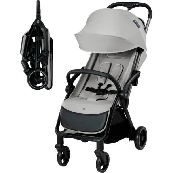 Silla de paseo Alpino compacta gris, pegado automático, hasta 22 kg KINDERKRAT Silla de paseo con carga máxima de 24 kg (peso máximo del niño: 22 kg, capacidad de carga de la cesta: 2 kg)
Ligera: tan solo 7,5 kg
Manejable, ideal para las vacaciones y la ciudad
Ruedas grandes e impinchables
Las ruedas delanteras rotan 360° y se pueden bloquear para rodar en línea recta.
Regulación del respaldo de 4 niveles
Reposapiés ajustable (2 posiciones)
Capota grande con panel de ventilación y ventanilla para tener el niño a la vista
Arnés de 5 puntos regulable con protectores
Cesta espaciosa bajo el asiento
Tela: poliéster
Chasis: acero + aluminio
Ruedas: EVA + TPR - 1 ud - Imagen del producto en Findit