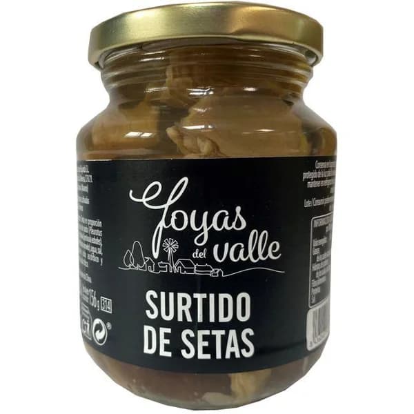 Surtido de setas JOYAS DEL VALLE, frasco 156 g - 0.16 kg - Imagen del producto en Findit