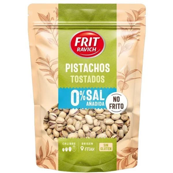 Pistacho tostado sin sal FRIT RAVICH, bolsa 110 g - 0.11 kg - Imagen del producto en Findit