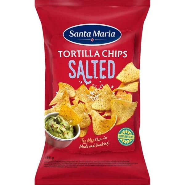 Nachos naturales SANTA MARIA, bolsa 185 g - 0.19 kg - Imagen del producto en Findit