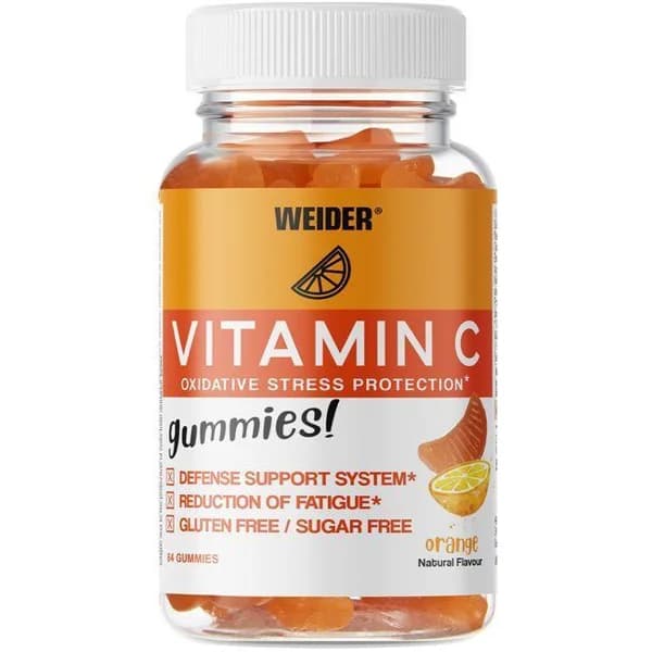 Gummies de naranja vitamin C up 84 WEIDER, frasco 210 g - 1 ud - Imagen del producto en Findit