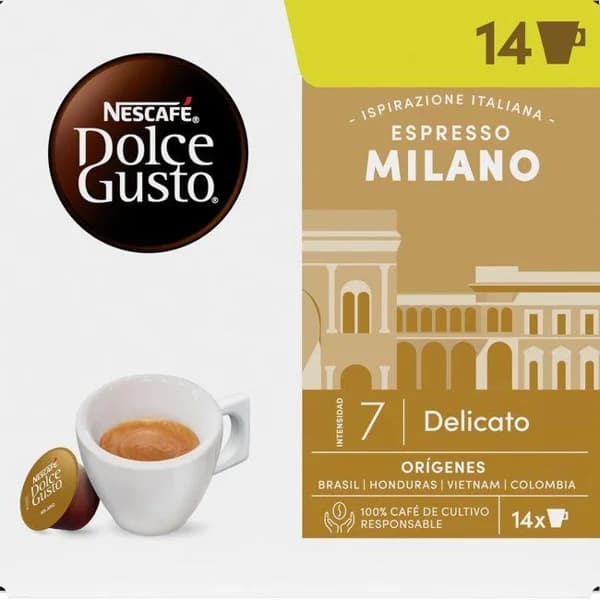 Café Espresso Milano DOLCE GUSTO, caja 14 uds - 14 ud - Imagen del producto en Findit