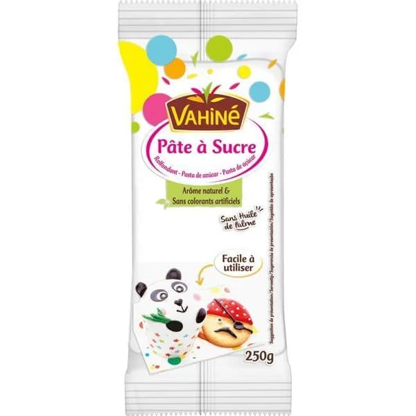 Fondant blanco VAHINÉ, paquete 250 g - 0.25 kg - Imagen del producto en Findit