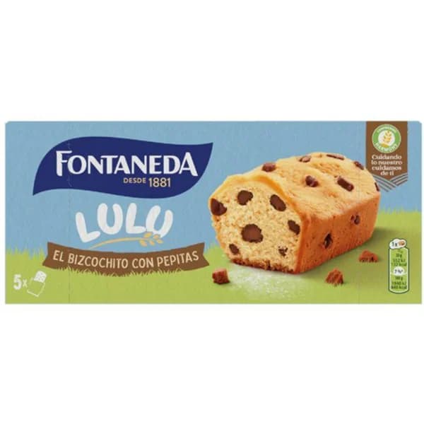 Bizcocho con pepitas de chocolate fontaneda LU, caja 150 g - 0.15 kg - Imagen del producto en Findit