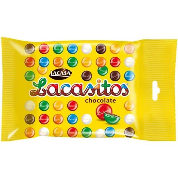 Grageas de chocolate LACASITOS, bolsa 100 g - 0.1 kg - Imagen del producto en Findit