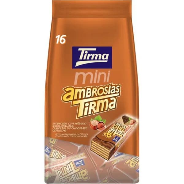 Ambrosías de avellana mini TIRMA, bolsa 216 g - 0.22 kg - Imagen del producto en Findit