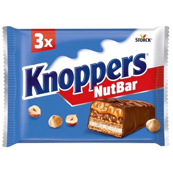 Snack Nutbar KNOPPERS, pack 3x40 g - 0.12 kg - Imagen del producto en Findit