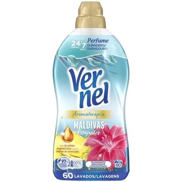 Suavizante Maldivas VERNEL, botella 60 dosis - 60 ud - Imagen del producto en Findit