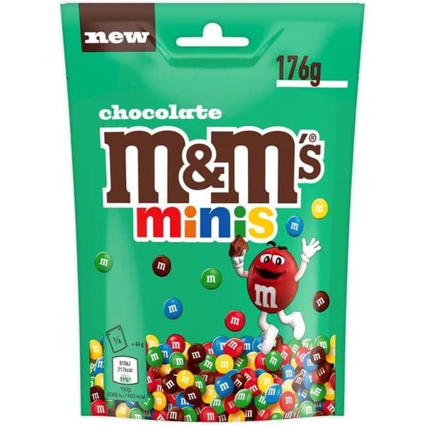Grageas de chocolate mini M&M'S, bolsa 176 g - 0.18 kg - Imagen del producto en Findit