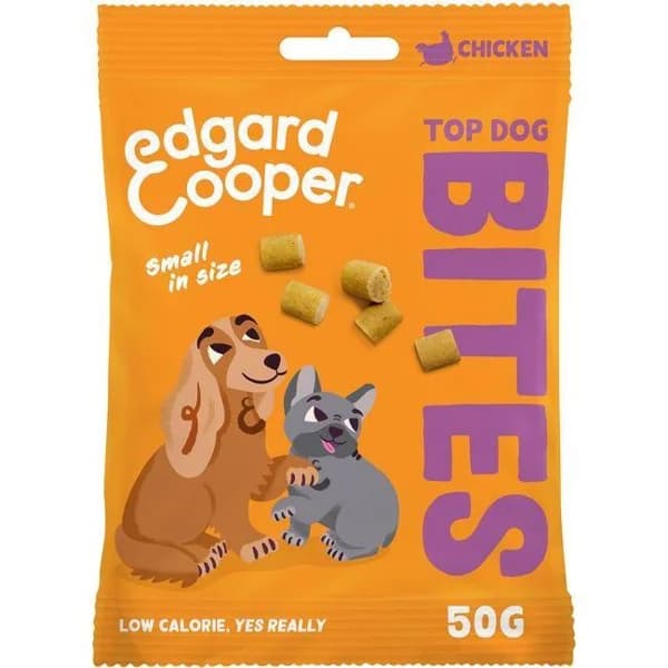 Bocaditos pequeños de pollo para perro EDGARD&COOPER, bolsa 50 g - 0.05 kg - Imagen del producto en Findit