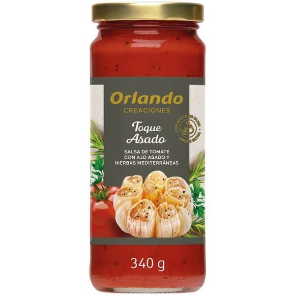 Tomate frito con ajo y hierbas ORLANDO, frasco 340 g - 0.34 kg - Imagen del producto en Findit