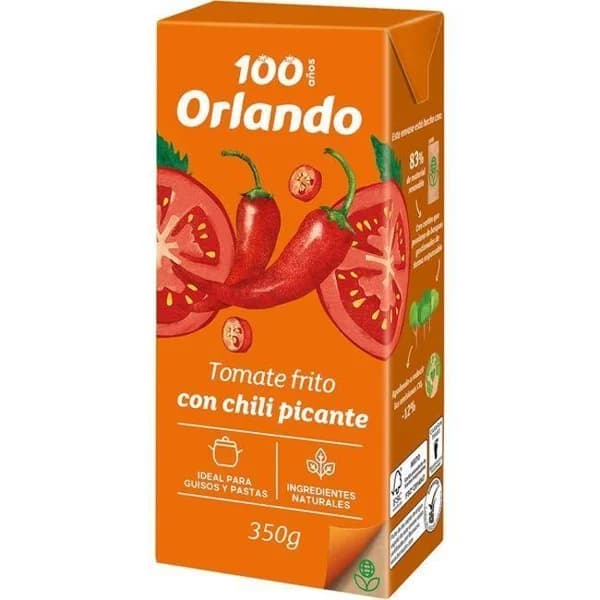 Tomate frito con chili picante ORLANDO, brik 350 g - 0.35 kg - Imagen del producto en Findit