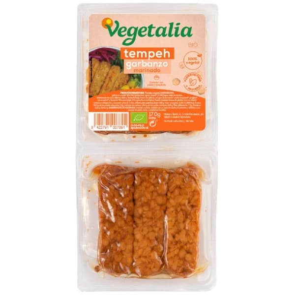 Tempe de garbanzo macerado bio ccpae VEGETALIA, sobre 170 g - 0.17 kg - Imagen del producto en Findit