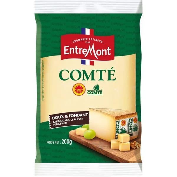 Queso Comté AOP ENTREMONT, cuña 200 g - 0.2 kg - Imagen del producto en Findit