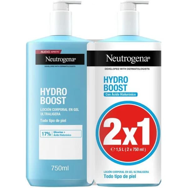Loción en gel Hydro Boots NEUTROGENA, pack 2x750 ml - 1.5 l - Imagen del producto en Findit