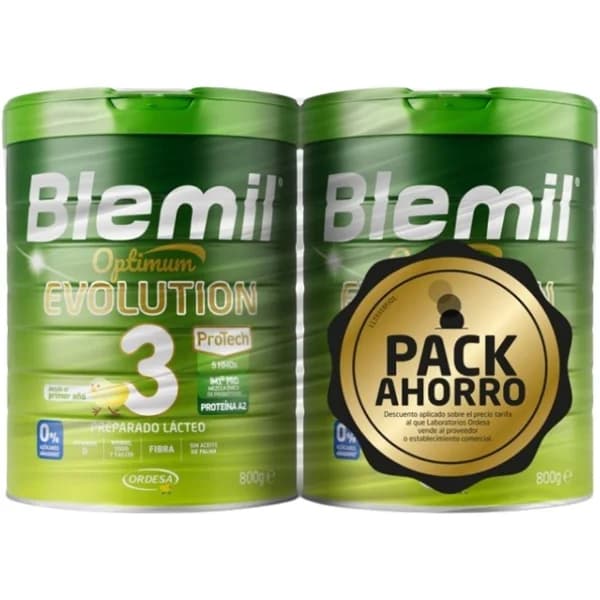 Leche en polvo BLEMIL OPTIMUM EVOLUTION 3, pack 2x800 g - 1.6 kg - Imagen del producto en Findit