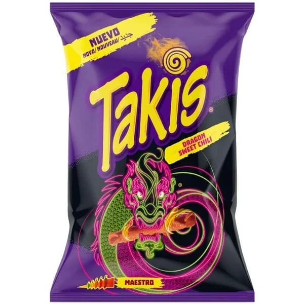 Takis dragon sweet chili TAKIS, bolsa 140 g - 1 ud - Imagen del producto en Findit