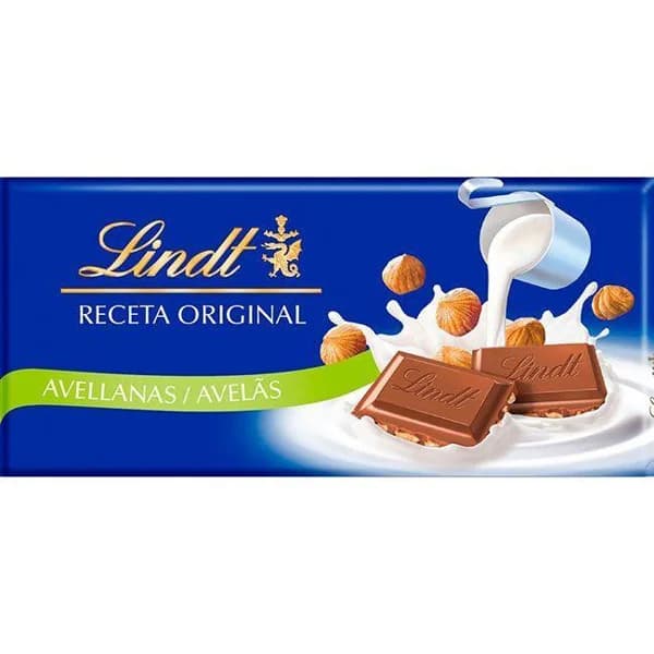 Chocolate con leche y avellanas LINDT, tableta 100 g - 0.1 kg - Imagen del producto en Findit
