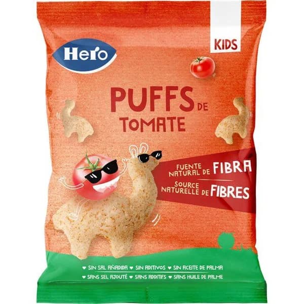 Snack puffs de tomate HERO, bolsa 12 g - 0.01 kg - Imagen del producto en Findit