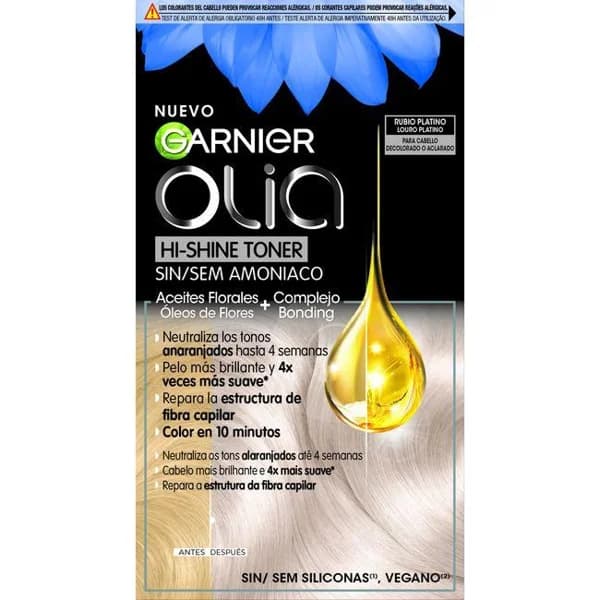 Tinte 10.01 rubio platino OLIA, caja 1 ud - 1 ud - Imagen del producto en Findit