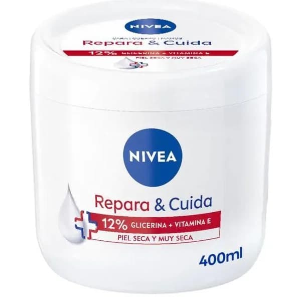 Crema corporal repara y cuida c/ glicerina NIVEA, tarro 400 ml - 0.4 l - Imagen del producto en Findit