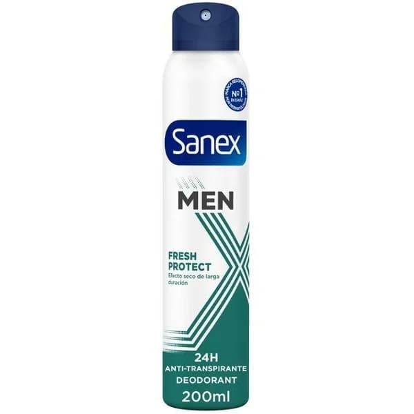 Desodorante fresh protect SANEX MEN, spray 200 ml - 1 ud - Imagen del producto en Findit