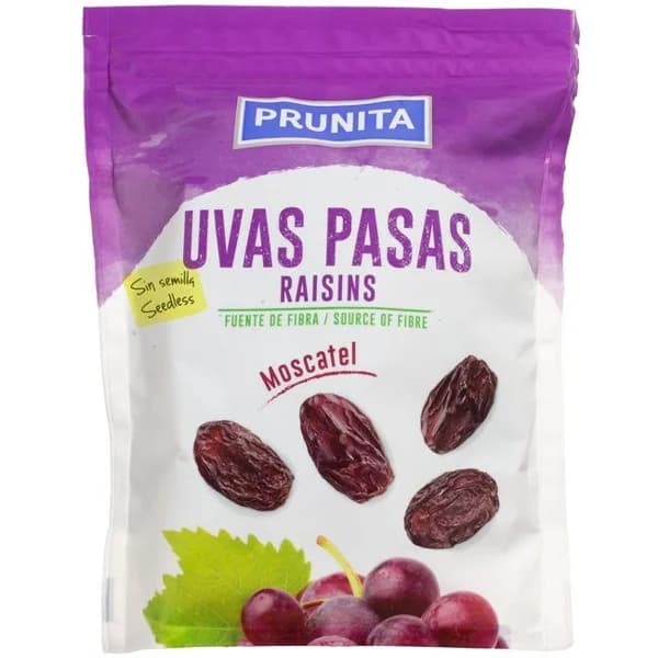 Pasa moscatel sin semilla PRUNITA, bolsa 250 g - 0.25 kg - Imagen del producto en Findit