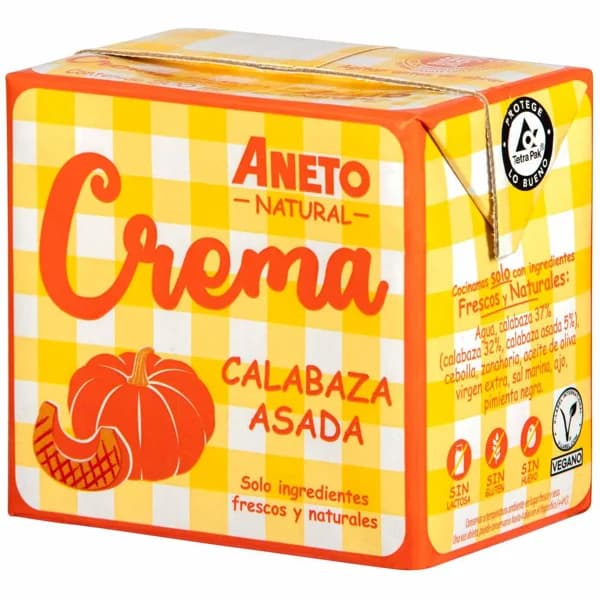 Crema de calabaza asada ANETO, brik 500 ml - 0.5 l - Imagen del producto en Findit