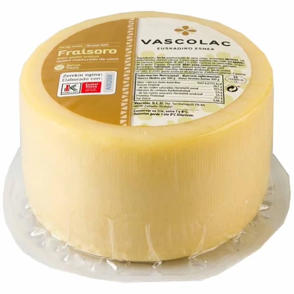Queso Fraisoro VASCOLAC, al corte, compra mínima 250 g - 0.25 kg - Imagen del producto en Findit