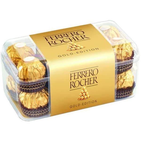 Bombones T16 FERRERO ROCHER, 16 uds., caja 200 g - 1 ud - Imagen del producto en Findit
