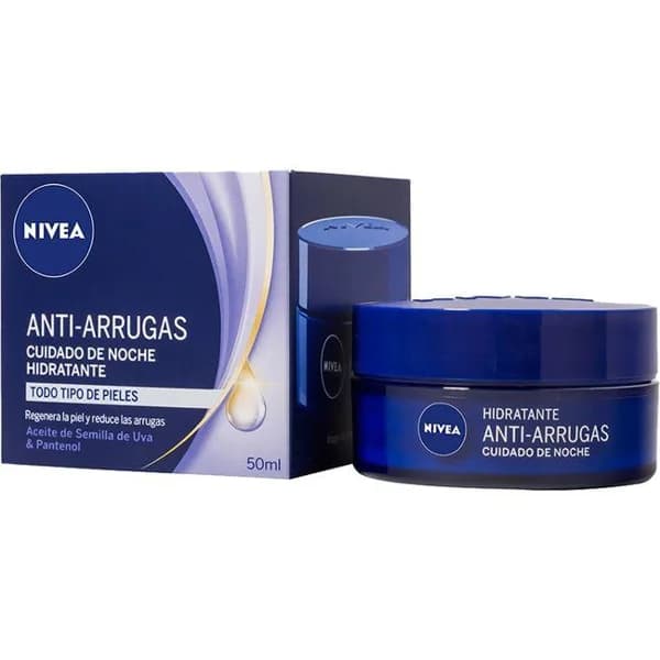 Crema de noche antiarrugas revitalizante 55+ NIVEA, tarro 50 ml - 1 ud - Imagen del producto en Findit