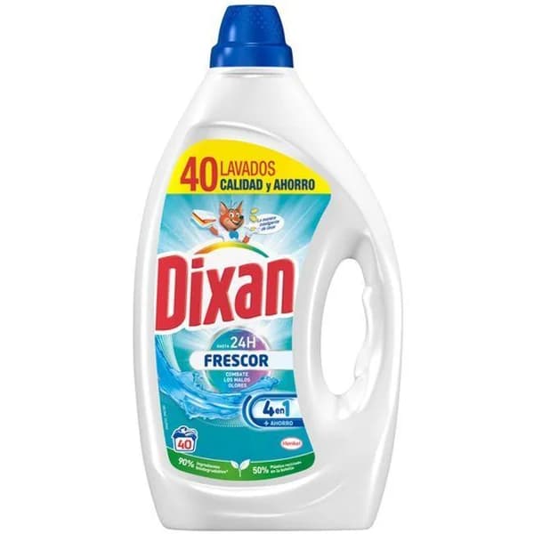 Detergente gel frescor DIXAN, garrafa 40 dosis - 40 ud - Imagen del producto en Findit