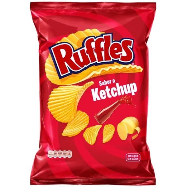 Patata ondulada sabor ketchup RUFFLES, bolsa 150 g - 0.15 kg - Imagen del producto en Findit