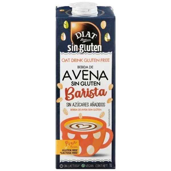 Bebida de avena Barista sin gluten DIAT RADISSON, brik 1 litro - 1 l - Imagen del producto en Findit