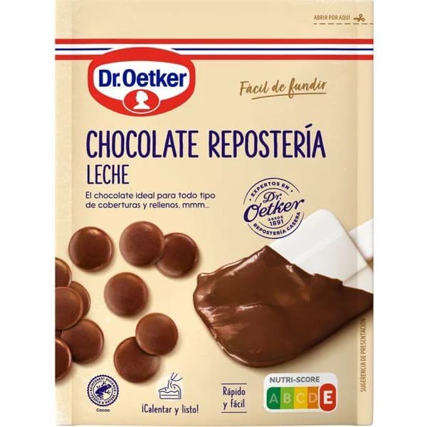 Chocolate negro para repostería DR. OETKER, sobre 150 g - 1 ud - Imagen del producto en Findit