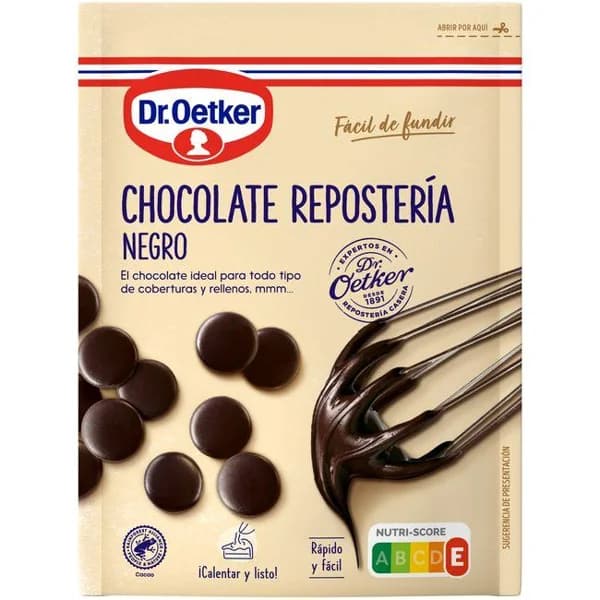 Chocolate con leche para repostería DR. OETKER, sobre 150 g - 1 ud - Imagen del producto en Findit