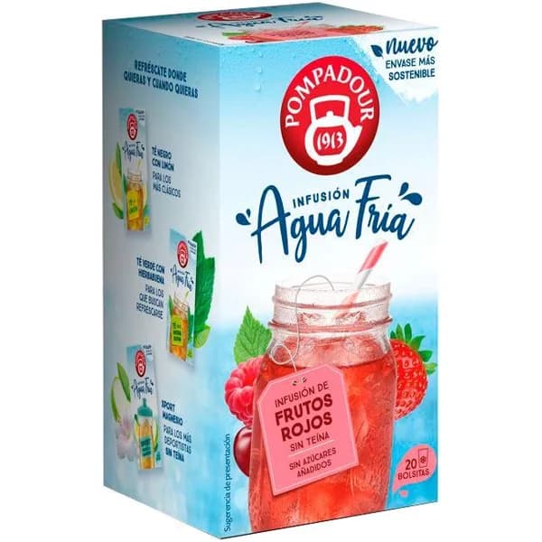 Infusión fría de frutos rojos POMPADOUR, caja 20 uds - 20 ud - Imagen del producto en Findit