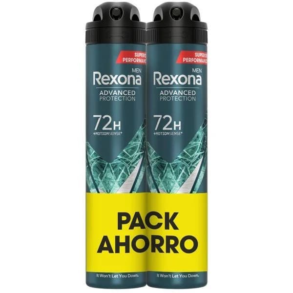 Desodorante 72H marine REXONA MEN, pack 2x200 ml - 1 ud - Imagen del producto en Findit